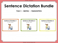 Year 3 Sentence Dictation Bundle